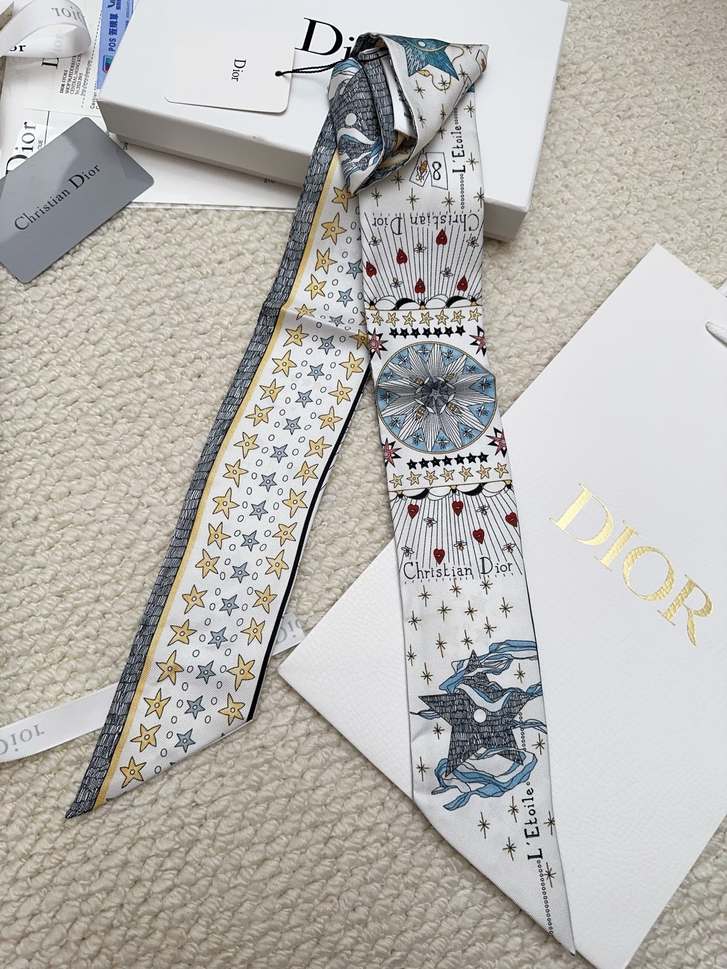 DIOR 26S SCARF 86CM IN SILK 311738