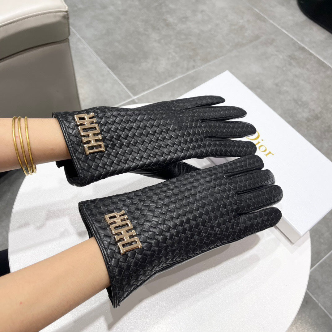 TOUCHSCREEN GLOVES IN BLACK LAMBSKIN 119030