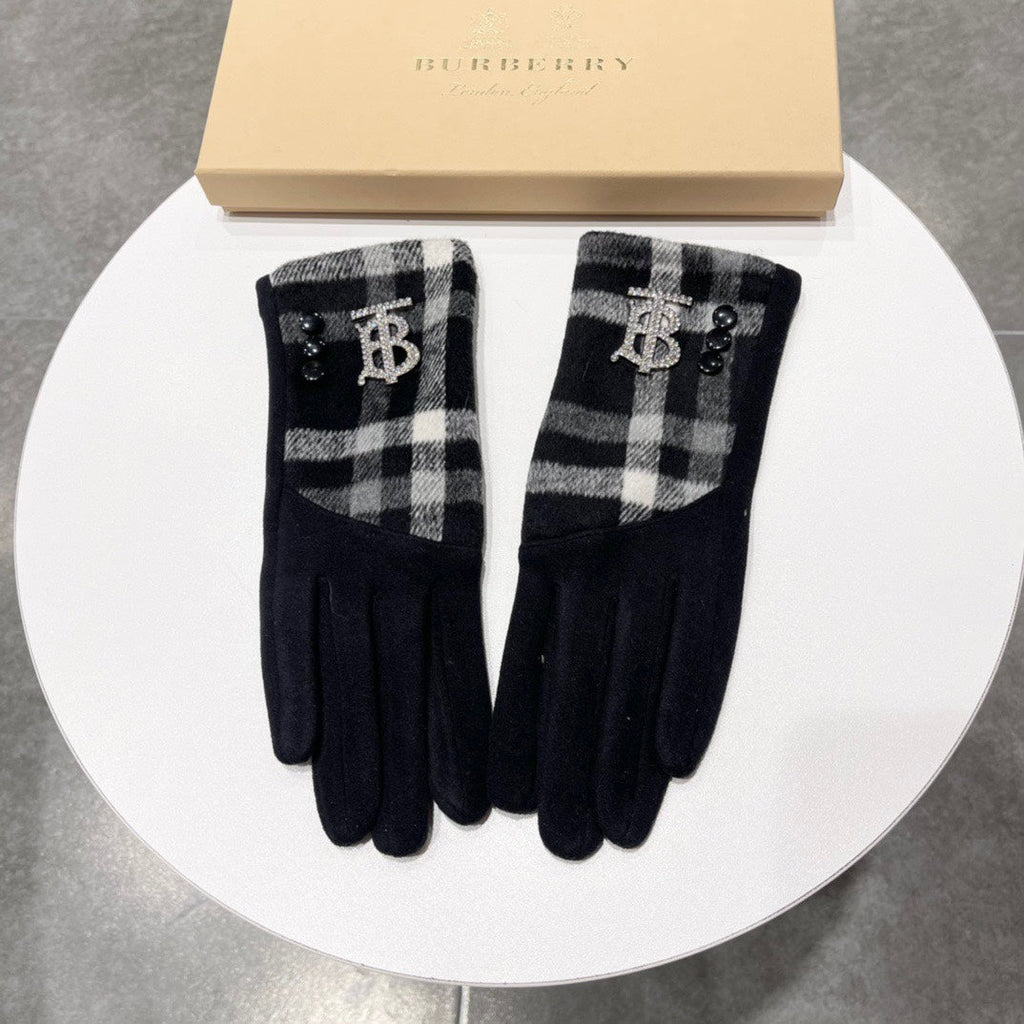 GLOVES IN BLACK MIX COLORFUL WOOL 122880