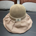 CELINE 26S MESH CROWN RUFFLE-BRIM SUN HAT STYLE 135