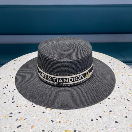 DIOR 26S STRAW BOATER HAT STYLE 148