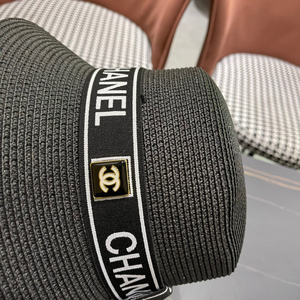CHANEL 26S BOATER STRAW HAT 337950