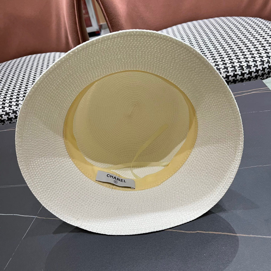 CHANEL 26S BOATER STRAW HAT 337951