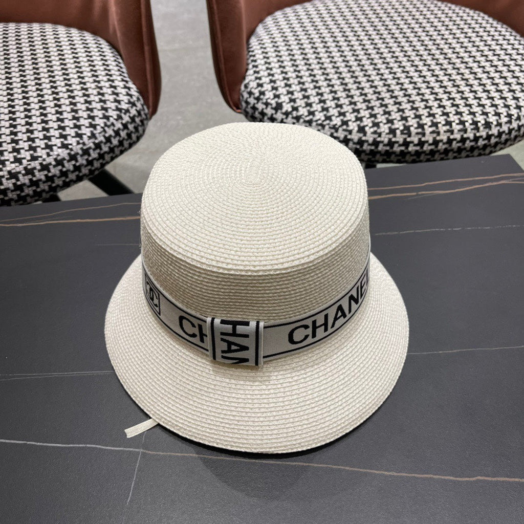 CHANEL 26S BOATER STRAW HAT 337951