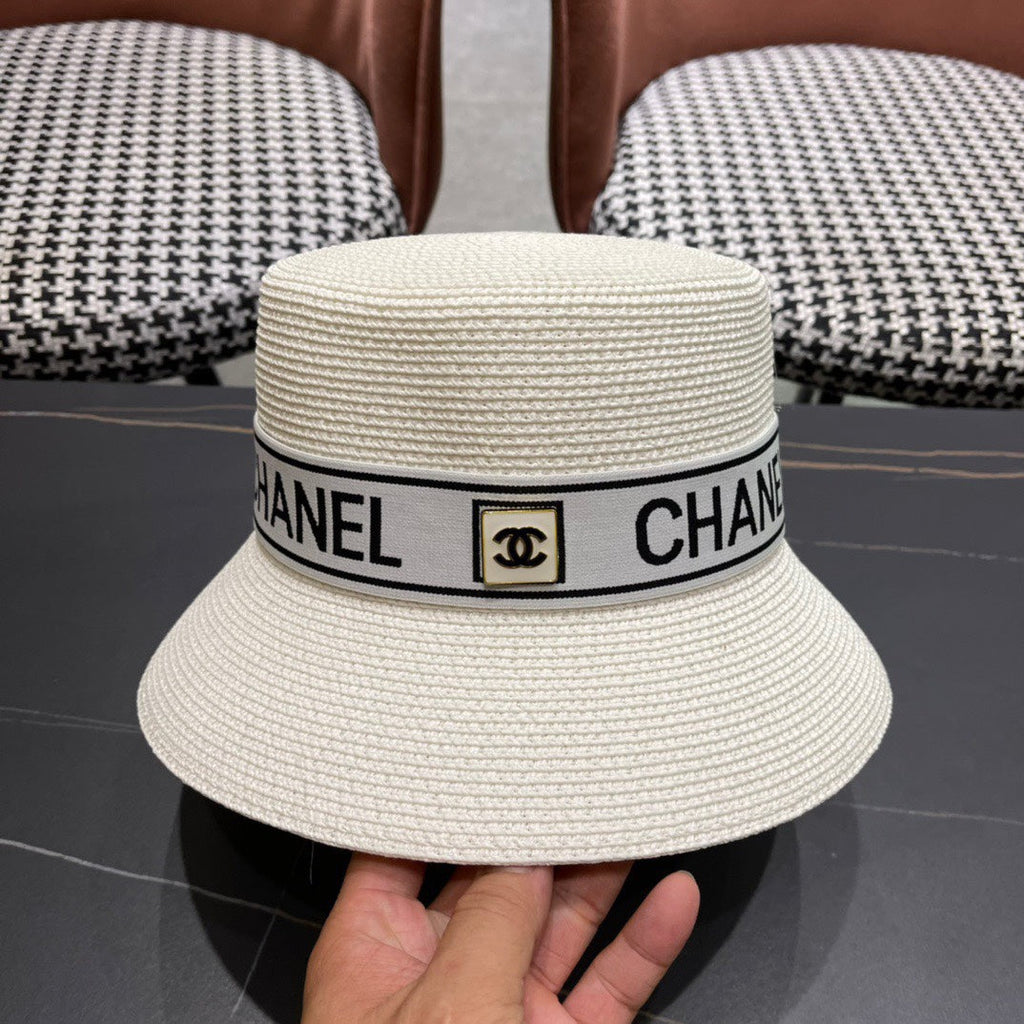 CHANEL 26S BOATER STRAW HAT 337951