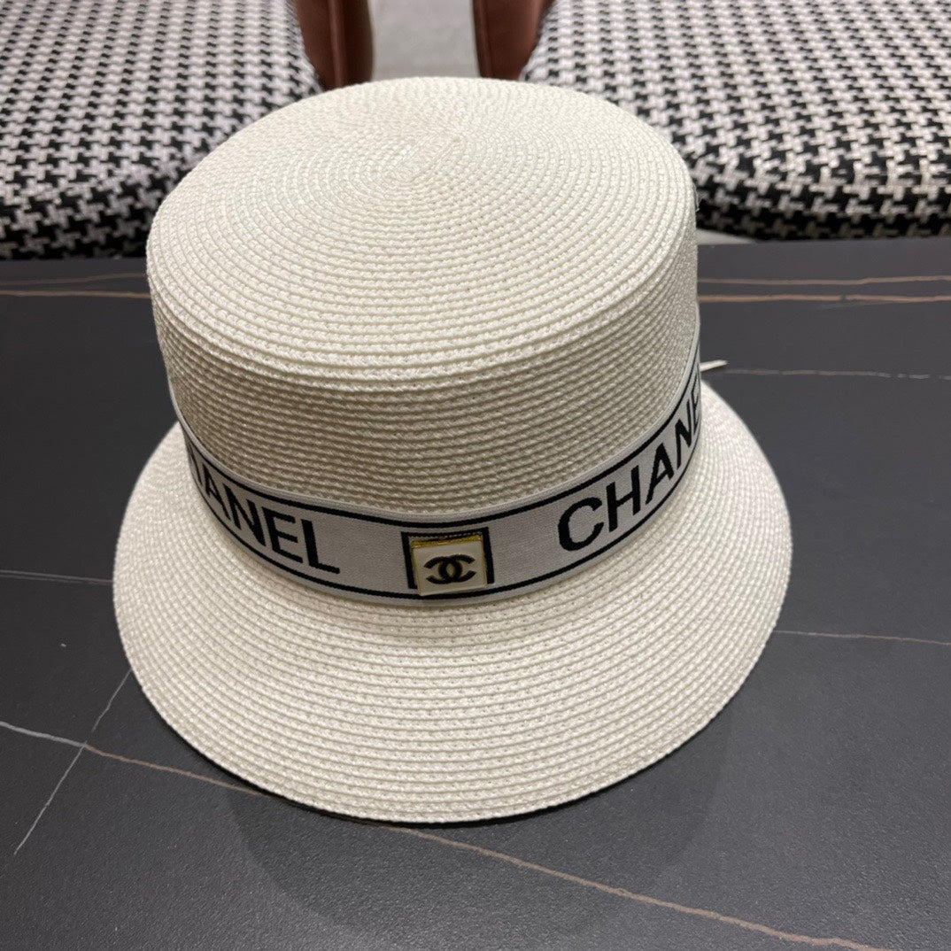 CHANEL 26S BOATER STRAW HAT 337951
