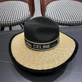 CELINE 26S WIDE-BRIM STRAW SUN HAT STYLE 137