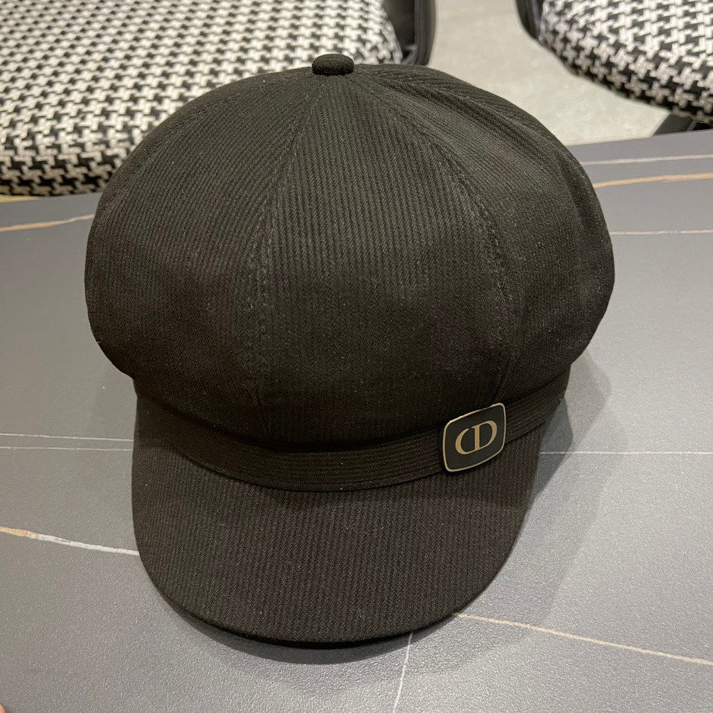 BAKER BOY HAT IN BLACK COTTON 429850