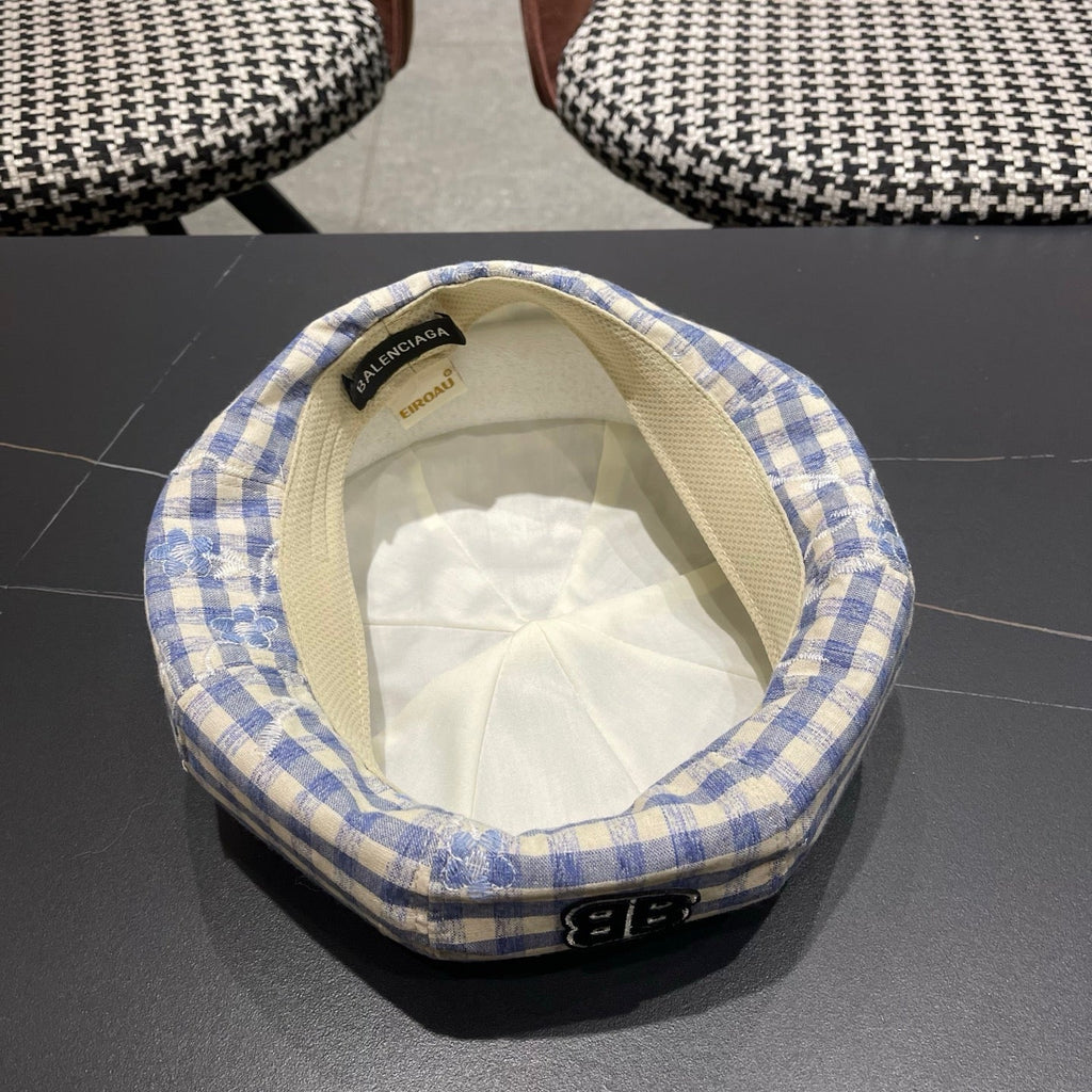BALENCIAGA 26S PLAID BERET STYLE 6