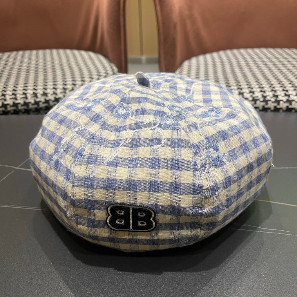 BALENCIAGA 26S PLAID BERET STYLE 6