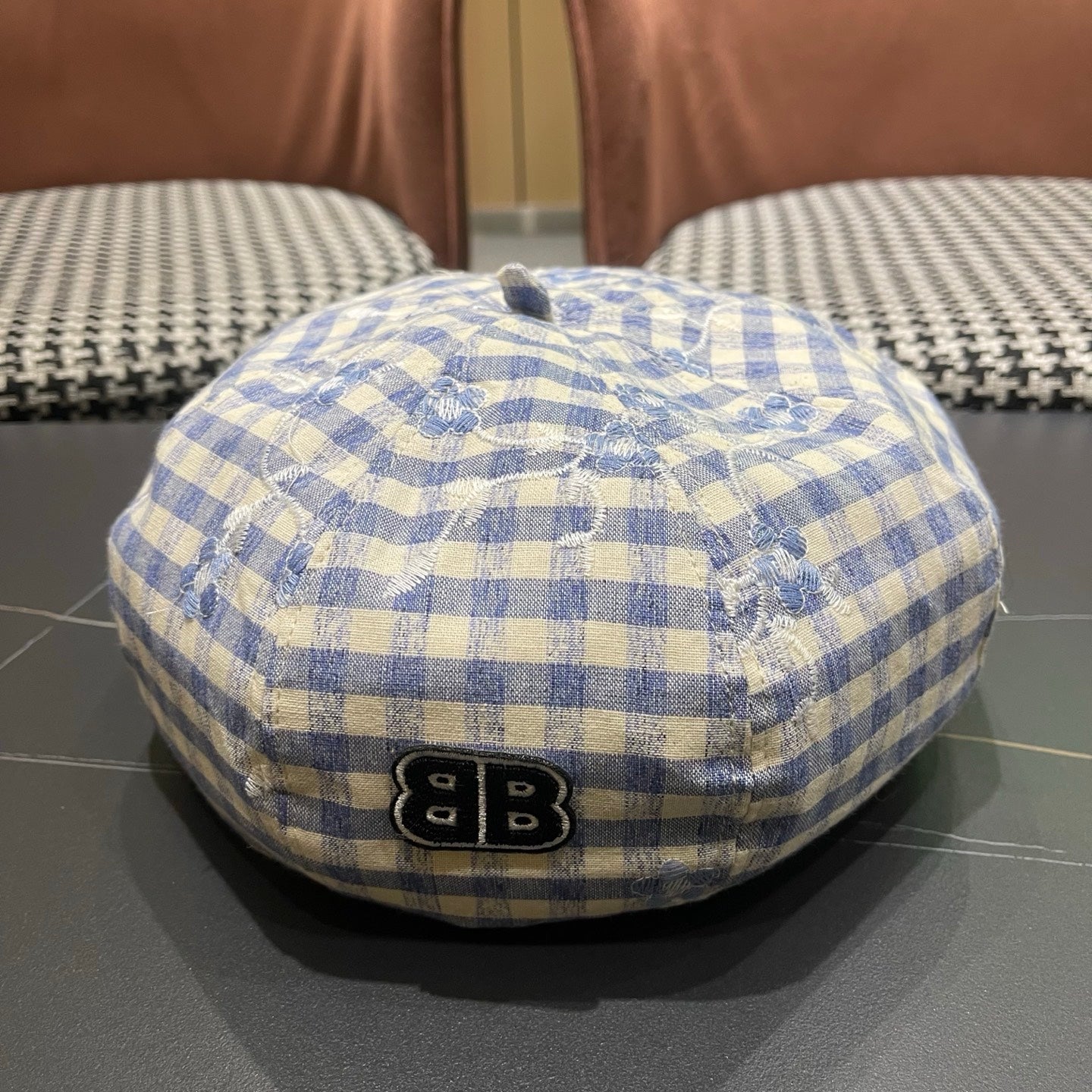 BALENCIAGA 26S PLAID BERET STYLE 6