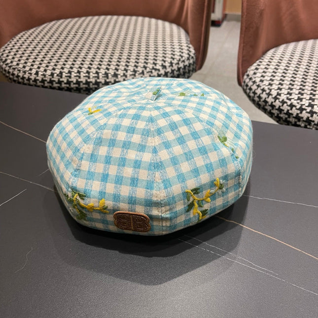 BALENCIAGA 26S PLAID BERET STYLE 7