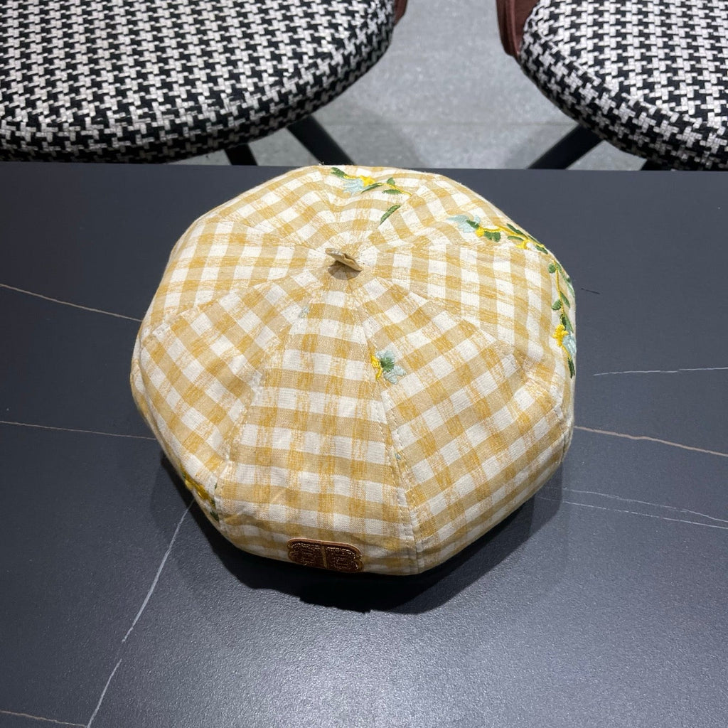 BALENCIAGA 26S PLAID BERET STYLE 8