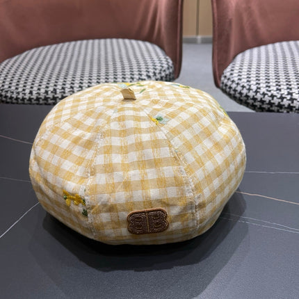 BALENCIAGA 26S PLAID BERET STYLE 8