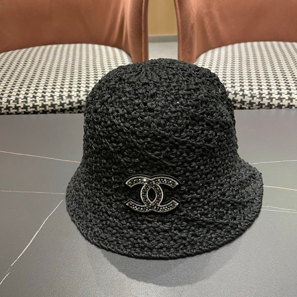 CHANEL 26S RAFFIA BUCKET HAT 335791