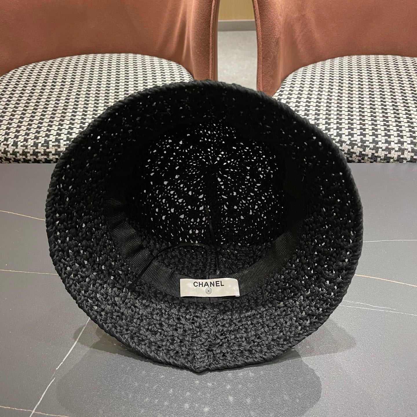 CHANEL 26S RAFFIA BUCKET HAT 335791