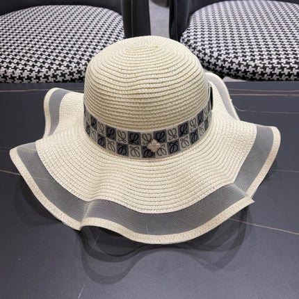 LOEWE 26S WIDE BRIM STRAW SUN HAT STYLE 050