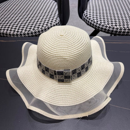 LOEWE 26S WIDE BRIM STRAW SUN HAT STYLE 050