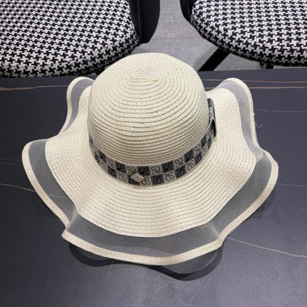LOEWE 26S WIDE BRIM STRAW SUN HAT STYLE 050