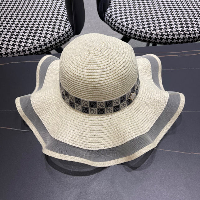 LOEWE 26S WIDE BRIM STRAW SUN HAT STYLE 050
