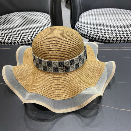LOEWE 26S WIDE BRIM STRAW SUN HAT STYLE 052