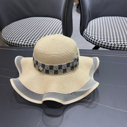LOEWE 26S WIDE BRIM STRAW SUN HAT STYLE 053