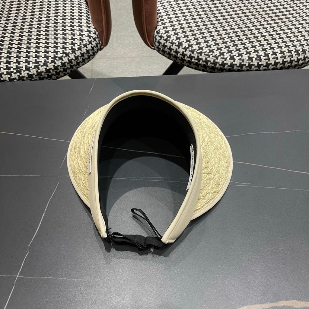 DIOR 26S RAFFIA VISOR HAT STYLE 60