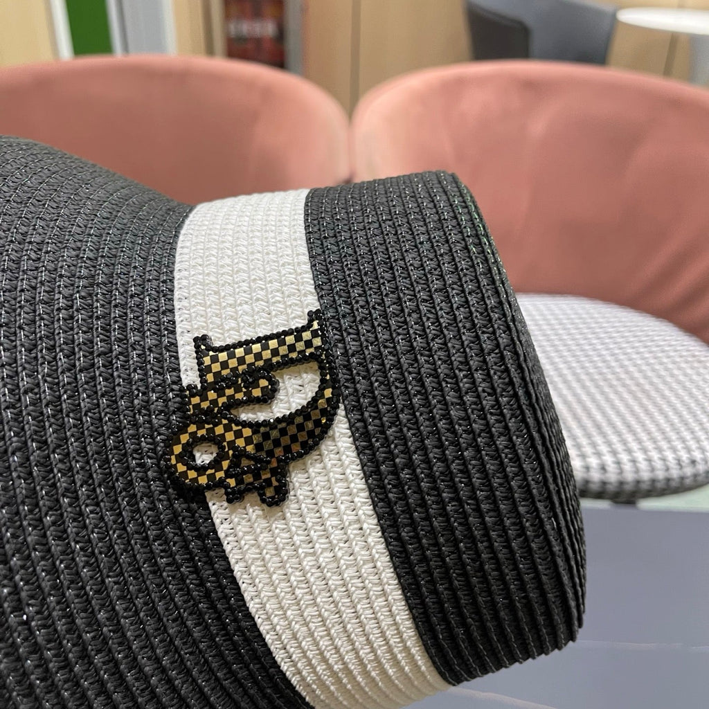 DIOR 26S SHORT BRIM STRAW HAT STYLE 76