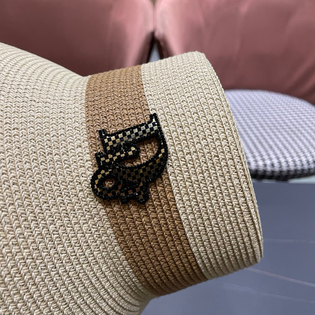 DIOR 26S SHORT BRIM STRAW HAT STYLE 75