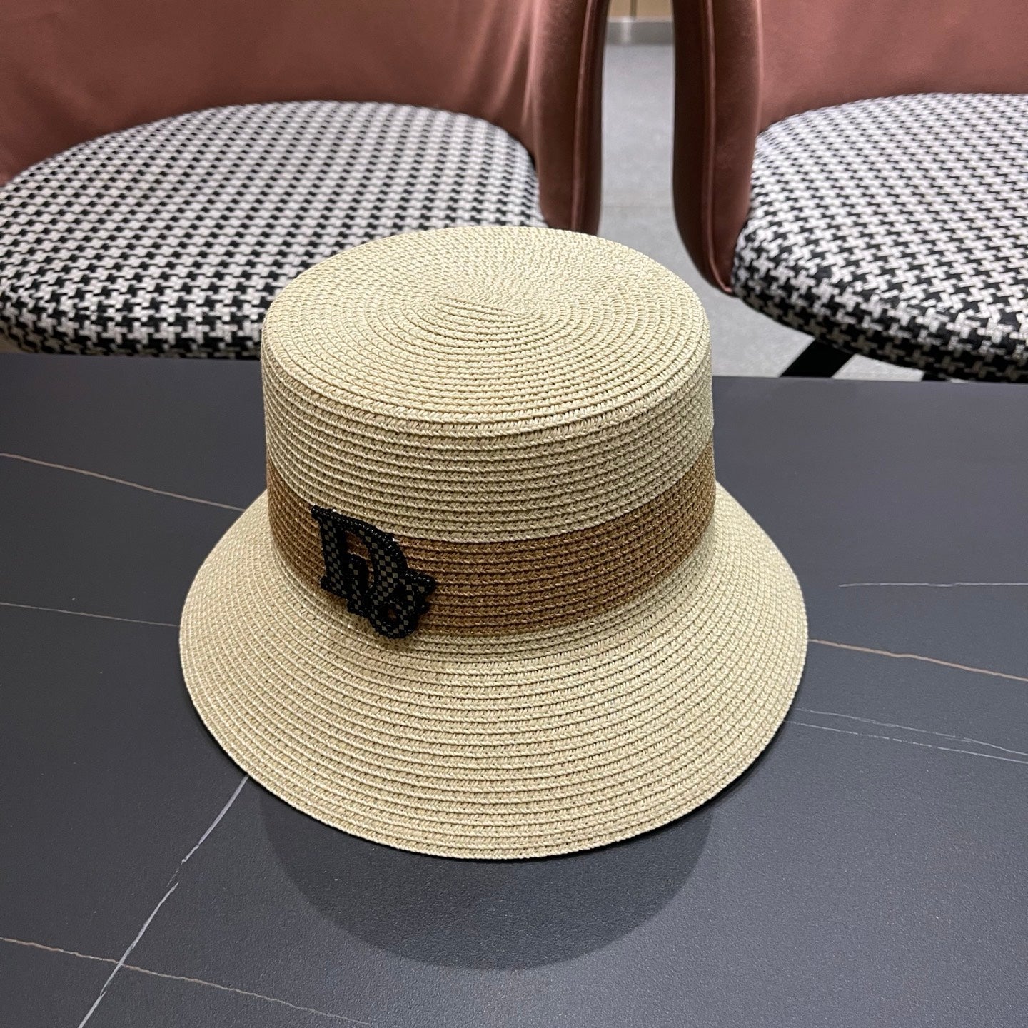 DIOR 26S SHORT BRIM STRAW HAT STYLE 75