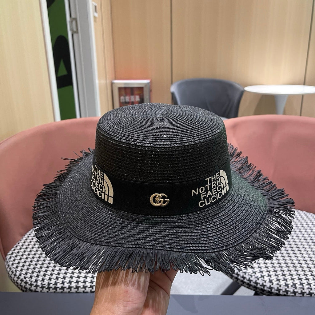 GUCCI 26S WIDE-BRIMMED STRAW HAT STYLE 69