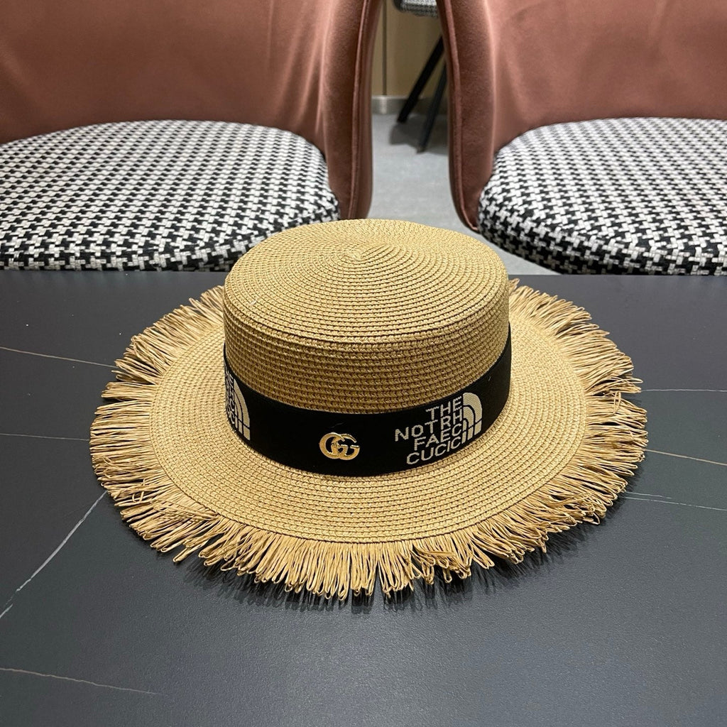 GUCCI 26S WIDE-BRIMMED STRAW HAT STYLE 67