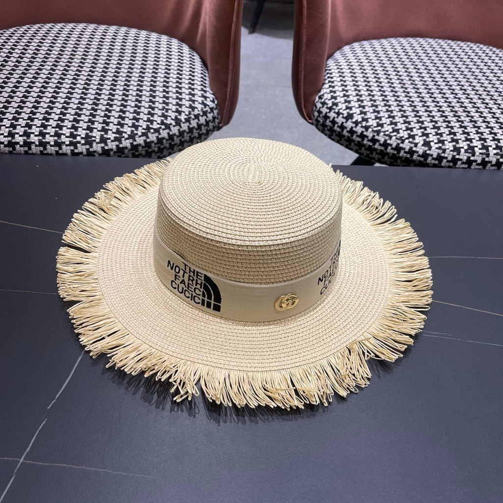 GUCCI 26S WIDE-BRIMMED STRAW HAT STYLE 66