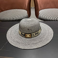 CELINE 26S WIDE BRIM STRAW SUN HAT STYLE 228