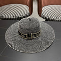 CELINE 26S WIDE BRIM STRAW SUN HAT STYLE 226