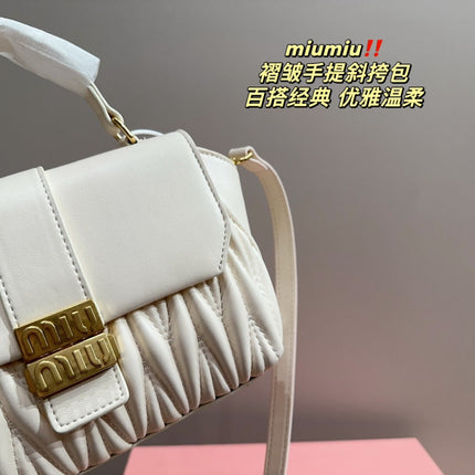 HANDBAG 20 IN WHITE CALFSKIN