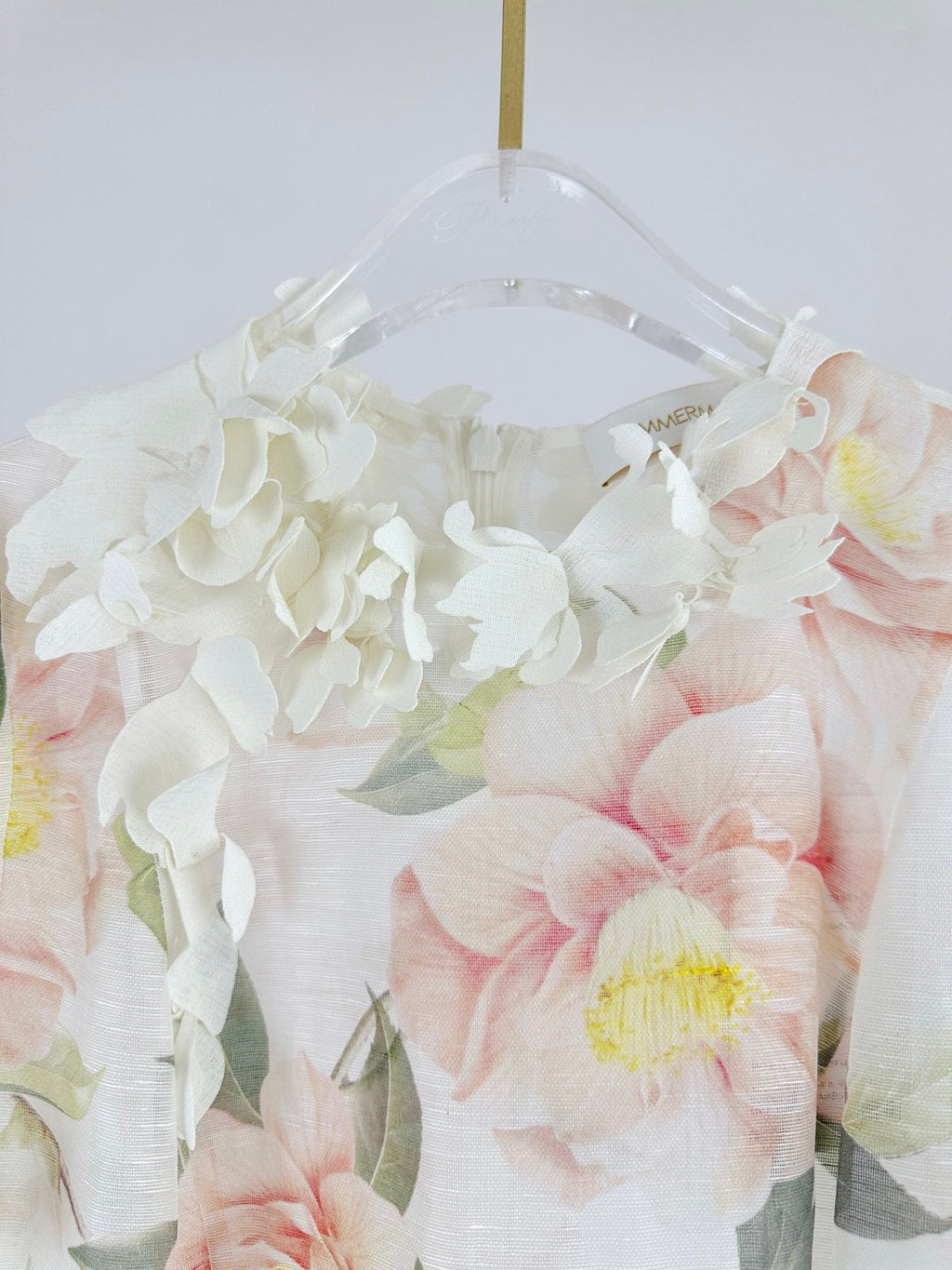 DITSY FLORAL PRINT LONG DRESS NATURA 25S IN SILK 266337