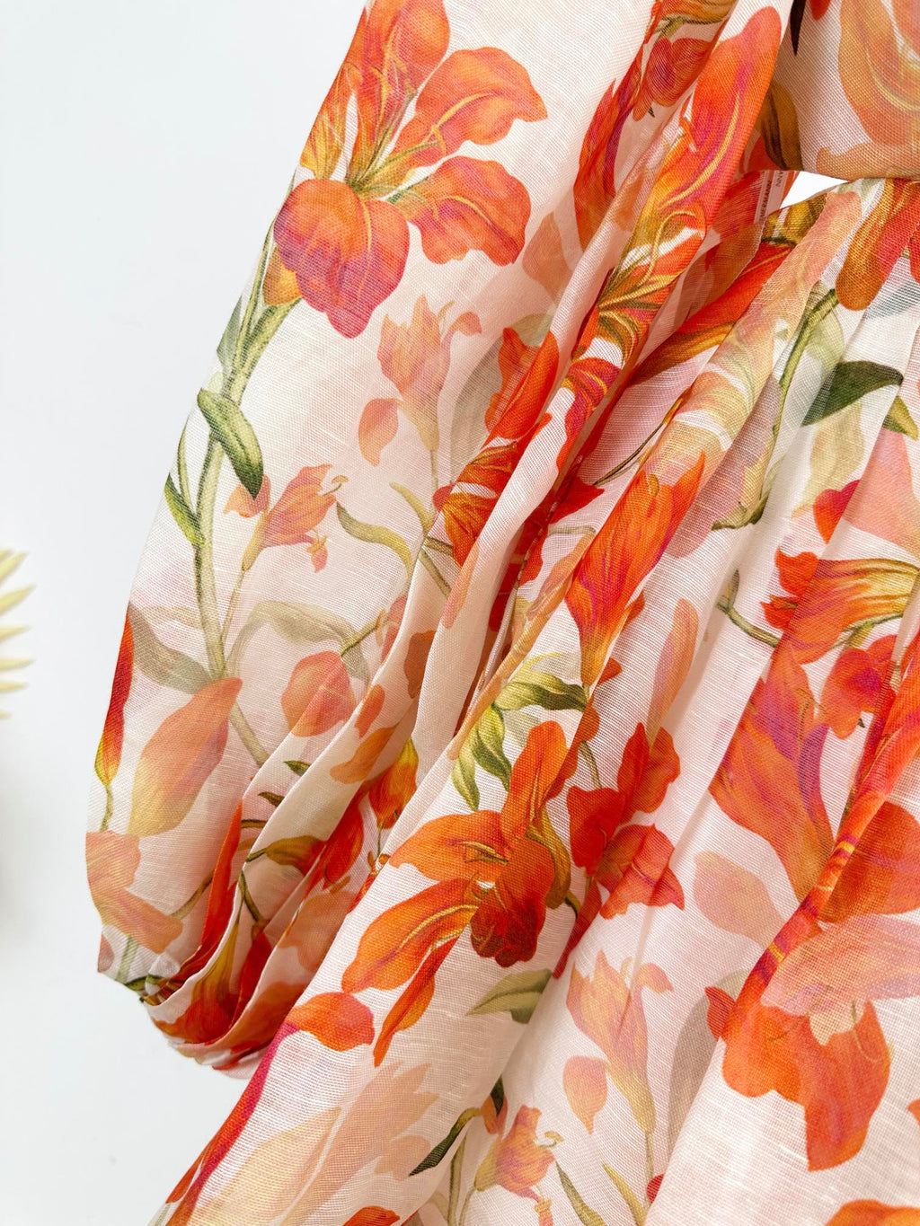 LANTERN SLEEVE MINI DRESS 25S IN SILK 266357