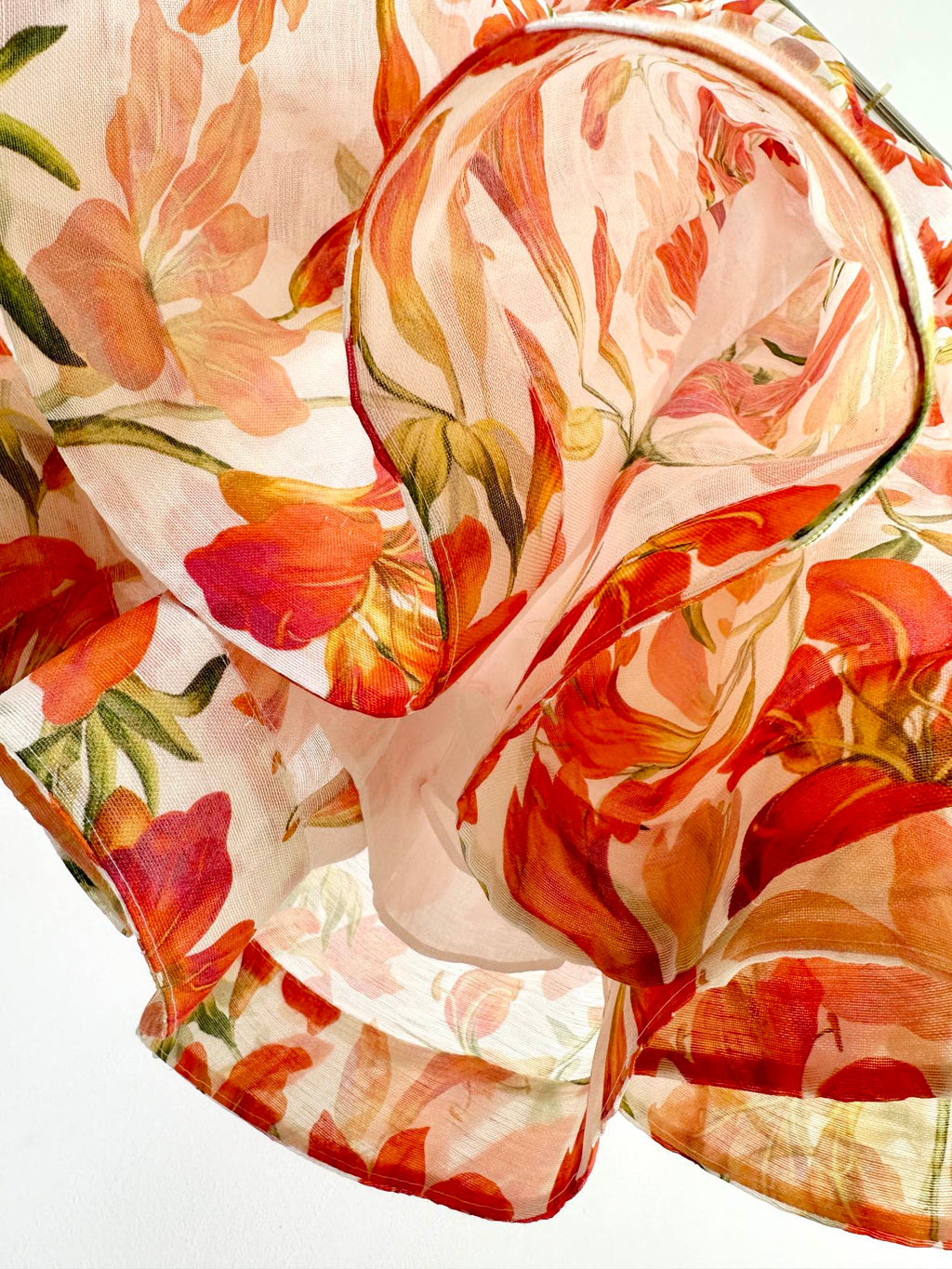 LANTERN SLEEVE MINI DRESS 25S IN SILK 266357