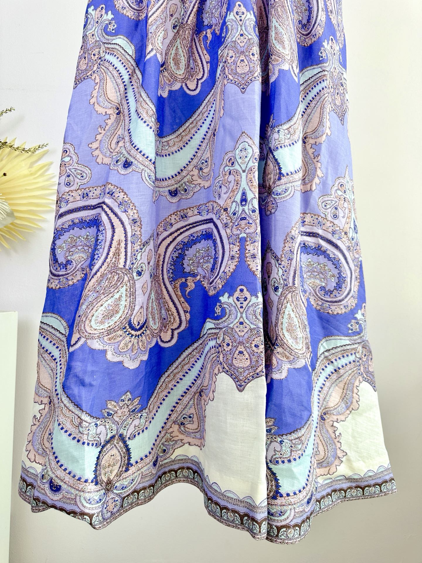 SPAGHETTI STRAP PRINTED MAXI DRESS