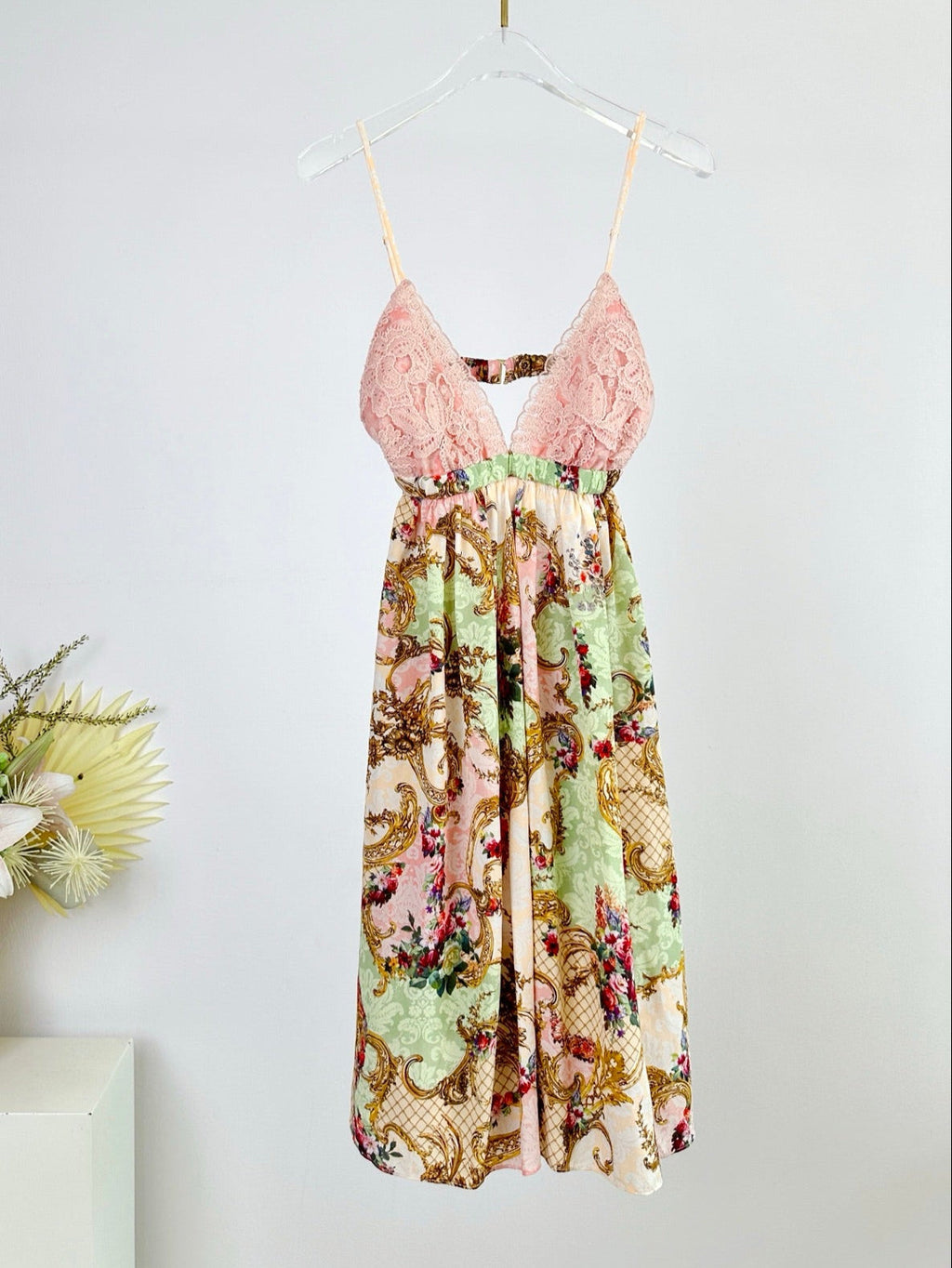 CAMILLA PRINTED SILK V-NECK MINI DRESS 270306