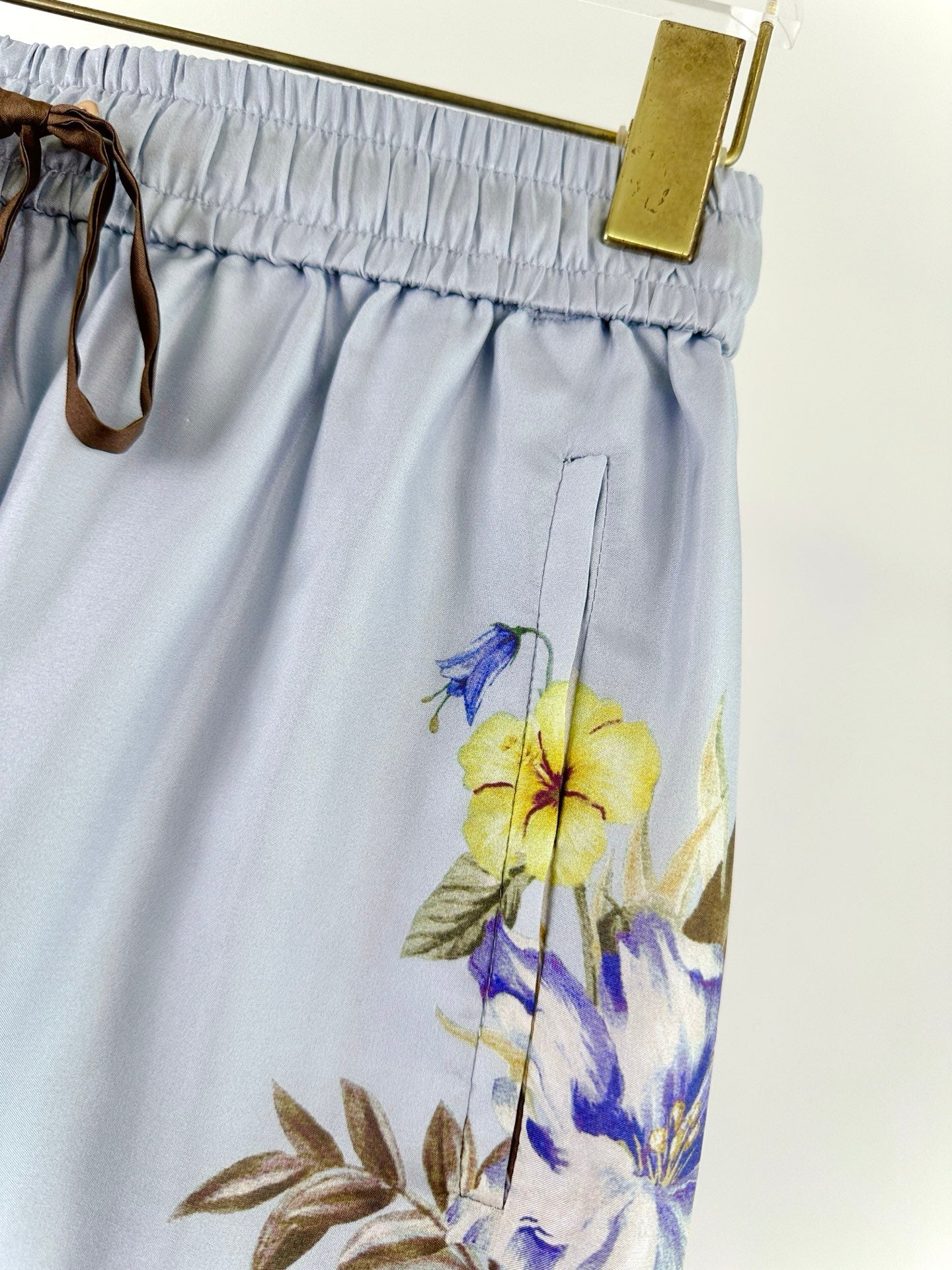 ZIMMERMANN WIDE-LEG PANTS WITH WAIST TIE 270125