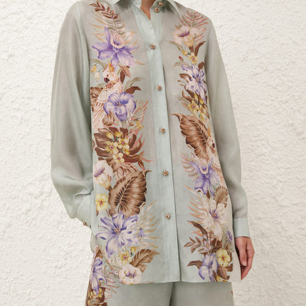 ZIMMERMANN 26S BLOUSE AND WIDE-LEG PANTS SET 248