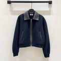 HERMES 25S CASHMERE COAT WITH SHEARLING COLLAR 251