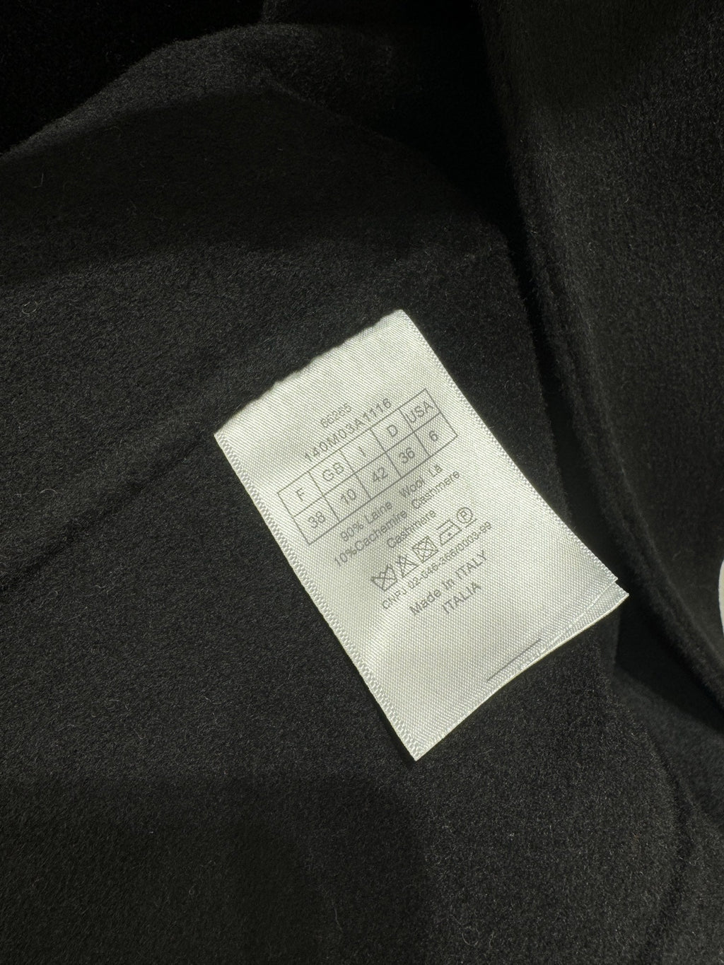 DIOR 25S CASHMERE COAT STYLE 279