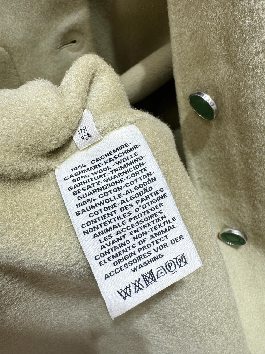 HERMES 25S LONG CASHMERE COAT 171