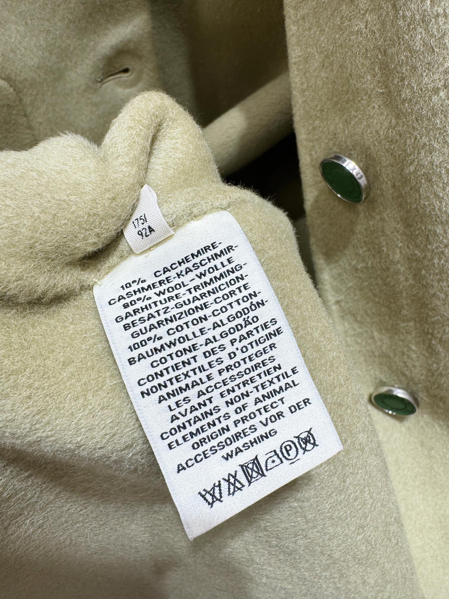 HERMES 25S LONG CASHMERE COAT 171