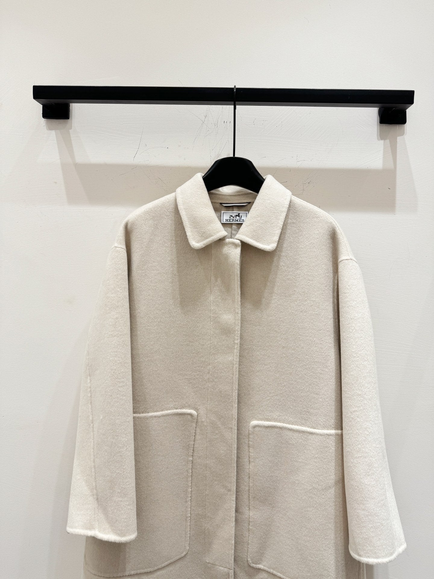 HERMES 25S LONG CASHMERE COAT 154