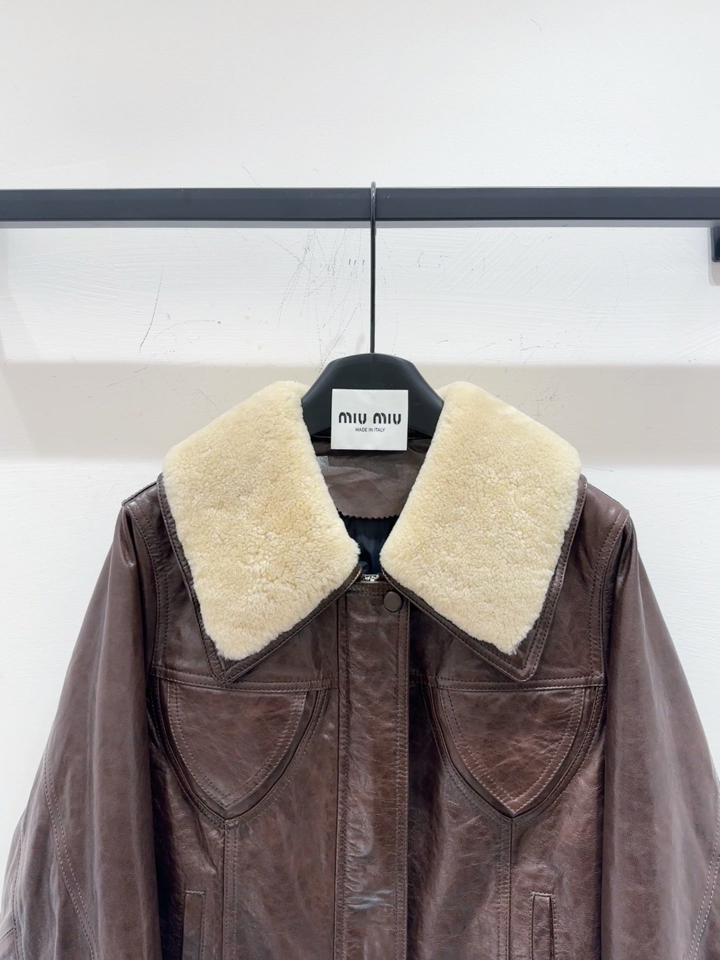 MIUMIU LEATHER JACKET STYLE 585