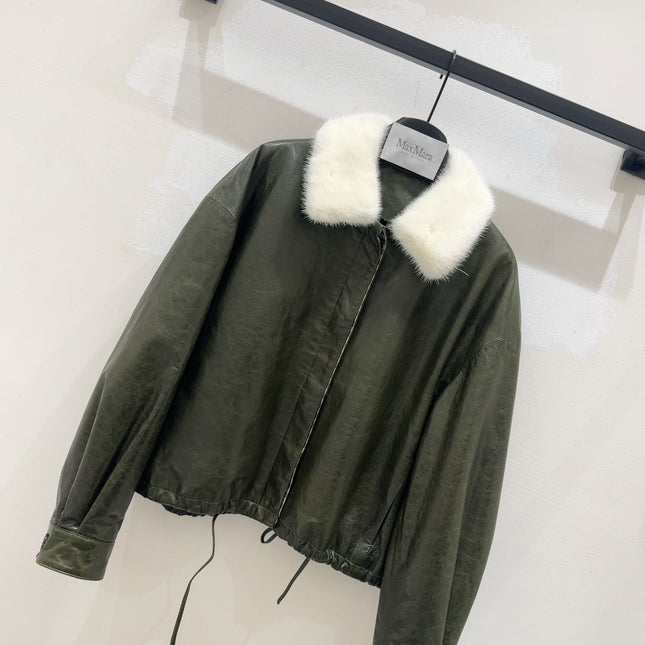 MAX MARA 25S SHEEPSKIN AND MINK FUR COAT 153